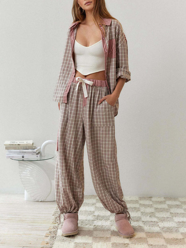 Ensemble pyjama carreaux