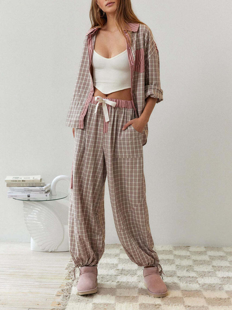 Ensemble pyjama carreaux