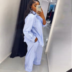 Ensemble pyjama ample à empiècements pour femmes