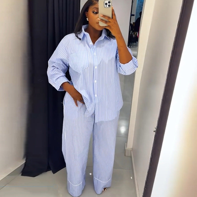 Ensemble pyjama ample à empiècements pour femmes