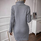 Robe col roulé pour femmes