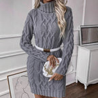 Robe col roulé pour femmes