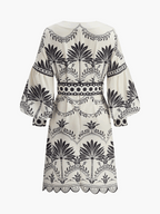 Robe courte ample imprimée pour femmes